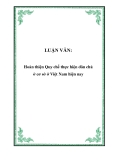  Luận văn tốt nghiệp: Hoàn thiện Quy chế thực hiện dân chủ ở cơ sở ở Việt Nam hiện nay