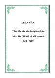 LUẬN VĂN:Tỡm hiểu nền văn hóa phong kiến Nhật Bản (Từ thế kỷ VII đến