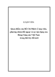 LUẬN VĂN:  Quan điểm của Hồ Chí Minh về mục tiêu, phương châm đối ngoại và sự vận dụng của Đảng Cộng sản Việt Nam trong thời kỳ đổi mới