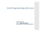 Web Programming with Java  Java - Object-Oriented Programming