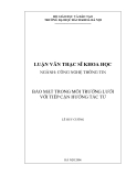 Luận văn: Bảo mật trong môi trường lưới với tiếp cận hướng tác từ