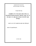 LUẬN VĂN:NGHIÊN CỨU ỨNG DỤNG BỘ CÔNG CỤ BUSINESS INTELLIGENCE TRONG VIỆC XỬ LÝ SỐ LIỆU CỦA HỆ QUẢN TRỊ CƠ SỞ DỮ LIỆU MYSQL