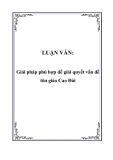 LUẬN VĂN:  Giải pháp phù hợp để giải quyết vấn đề tôn giáo Cao Đài