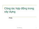 Công tác hợp đồng trong xây dựng