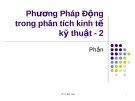 Phương pháp động trong phân tích kinh tế  kỹ thuật - 2