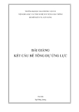 Bài giảng Kết cấu bê tông dự ứng lực - Ngô Đăng Quang (chủ biên)