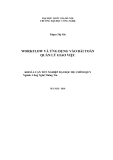 LUẬN VĂN: WORKFLOW VÀ ỨNG DỤNG VÀO BÀI TOÁN QUẢN LÝ GIAO VIỆC