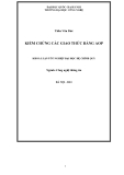 LUẬN VĂN:KIỂM CHỨNG CÁC GIAO THỨC BẰNG AOP