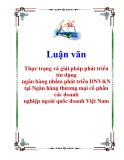 Luận văn: Thực trạng và giải pháp phát triển tín dụng ngân hàng nhằm phát triển DNV&N tại Ngân hàng thương mại cổ phần các doanh nghiệp ngoài quốc doanh Việt Nam