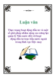 Luận văn: Thực trạng hoạt động đầu tư và một số giải pháp nhằm nâng cao năng lực quản lý Nhà nước đối với hoạt động đầu tư trực tiếp nước ngoài trong lĩnh vực Dệt- may