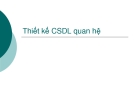 Thiết kế về CSDL quan hệ