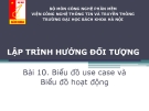 LTHDT- Bài 10. Biểu đồ use case và biểu đồ hoạt động