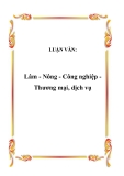  Luận văn về: Lâm - Nông - Công nghiệp Thương mại, dịch vụ 