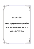 LUẬN VĂN:  Những biện pháp nhằm hạn chế rủi ro tại SGDI ngân hàng đầu tư và phát triển Việt Nam