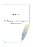 Luận văn:  Một số giải pháp về quản lý chất lượng dịch vụ tại khách sạn Thắng Lợi