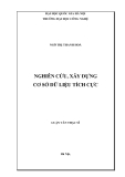 Luận văn đề tài :  Nghiên cứu, xây dựng cơ sở dữ liệu tích cực