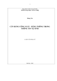 LUẬN VĂN:CÂN BẰNG CÔNG SUẤT – BĂNG THÔNG TRONG THÔNG TIN VỆ TINH