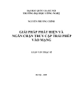 LUẬN VĂN:GIẢI PHÁP PHÁT HIỆN VÀ NGĂN CHẶN TRUY CẬP TRÁI PHÉP VÀO MẠNG