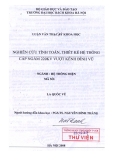  Luận văn thạc sĩ : Nghiên cứu tính toán, thiết kế hệ thống cáp ngầm 220kV vượt kênh đình Vũ