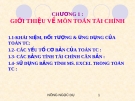 TOÁN TÀI CHÍNH