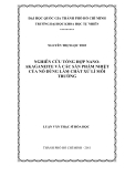 Đề Tài: Nghiên cứu tổng hợp Nano-Akaganeite và  các sản phẩm nhiệt của nó dùng làm chất xử lí môi trường