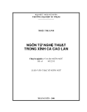 Luận văn: NGÔN TỪ NGHỆ THUẬT TRONG XÌNH CA CAO LAN