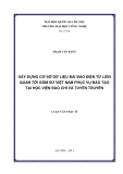 LUẬN VĂN:XÂY DỰNG CƠ SỞ DỮ LIỆU BÀI BÁO ĐIỆN TỬ LIÊN QUAN TỚI GỐM SỨ VIỆT NAM PHỤC VỤ ĐÀO TẠO TẠI HỌC VIỆN BÁO CHÍ VÀ TUYÊN TRUYỀN