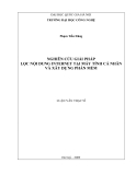LUẬN VĂN:NGHIÊN CỨU GIẢI PHÁP LỌC NỘI DUNG INTERNET TẠI MÁY TÍNH CÁ NHÂN VÀ XÂY DỰNG PHẦN MỀM