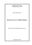 Luận văn: Truyện ngắn Vũ Trọng Phụng