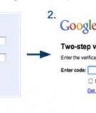 Google bảo mật tài khoản người dùng 2 cấp độ