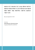 Báo cáo: khảo sát nhanh các loại hình chứng khoán phái sinh và sản phẩm giao dịch mới trên thị trường chứng khoán Việt Nam