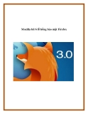 Mozilla bít 6 lỗ hổng bảo mật Firefox