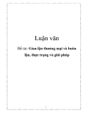 Luận văn:  Gian lận thương mại và buôn lậu, thực trạng và giải pháp