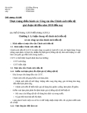 Đề cương chi tiết : Thực trạng điều hành các Công cụ của Chính sách tiền tệ  giai đoạn từ đầu năm 2010 đến nay