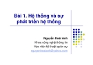 Bài 1: Hệ thống và sự phát triển hệ thống