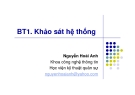 Khảo sát hệ thống - Bài tập 1