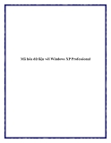 Mã hóa dữ liệu với Windows XP Professional