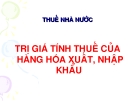 THUẾ NHÀ NƯỚC