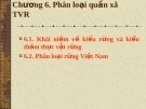 Chương 6: Phân loại quần xã TVR