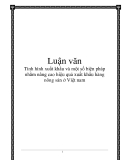 Luận văn về: Tình hình xuất khẩu và một số biện pháp nhằm nâng cao hiệu quả xuất khẩu hàng nông sản ở Việt nam 