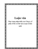 Luận văn: Thực trạng nhập khẩu của Công ty cổ phần XNK ô tô Hà Nội và một số kiến nghị 