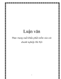 Luận văn: Thực trạng xuất khẩu phần mềm của các doanh nghiệp Hà Nội 