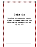 Luận văn đề tài: Một số giải pháp nhằm nâng cao năng lực quản lý Nhà nước đối với hoạt động đầu tư trực tiếp nước ngoài trong lĩnh vực Dệt- may