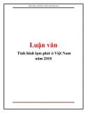 Luận văn: Tình hình lạm phát ở Việt Nam năm 2010