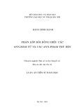 Luận văn: phân lớp đối đồng điều các ANN - hàm tử và các ANN - phạm trù biện