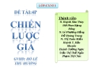 Đề tài: 4P chiến lược giá