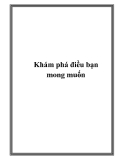 Khám phá điều bạn mong muốn