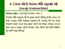 Giao dịch hoán đổi ngoại tệ