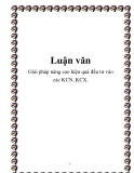 Luận văn:Giải pháp nâng cao hiệu quả đầu tư vào các KCN, 