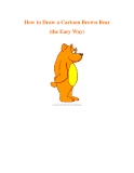 How to Draw a Cartoon Brown Bear (the Easy Way) 